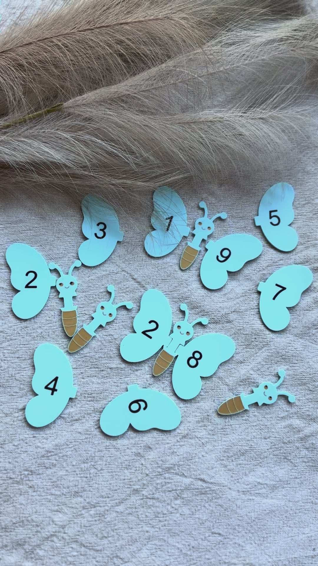 Kymppiperhoset numeroilla – kymppiparit lapsille
